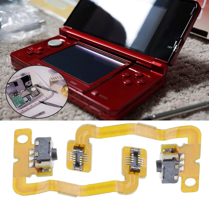 Micro Traders 2 Sets L/R Switch Flex Cable Replacement Compatible with Nintendo 3DS Controller L R Left Right Shoulder Trigger Button Switch Flex Cable PET - Image 3